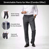Stretchable Pants for Men (Combo Offer)
