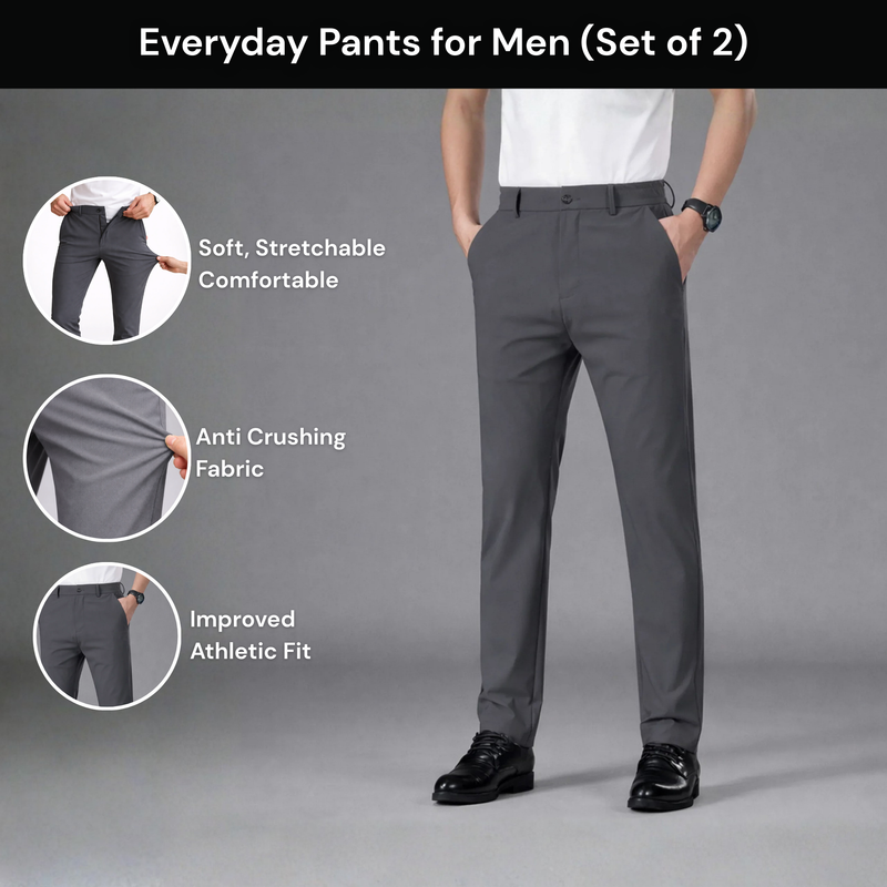 Everyday Pants for Men (Set of 2)