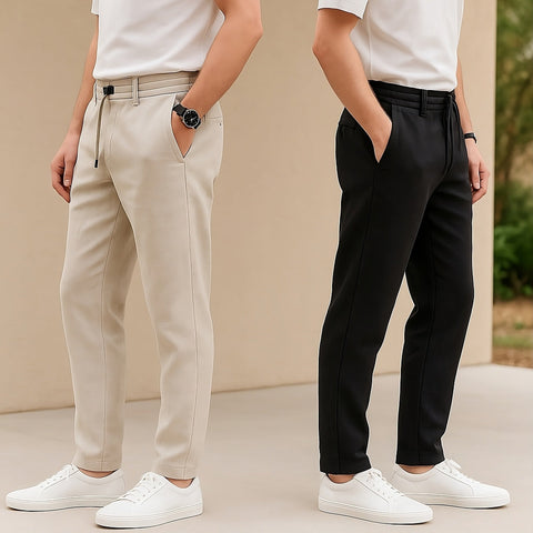 Elite Linen Pants Combo (Pack of 2)